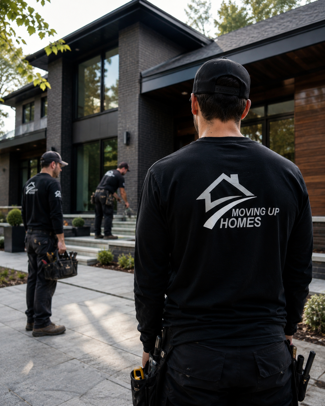 Moving Up Homes crew on site at a residential property